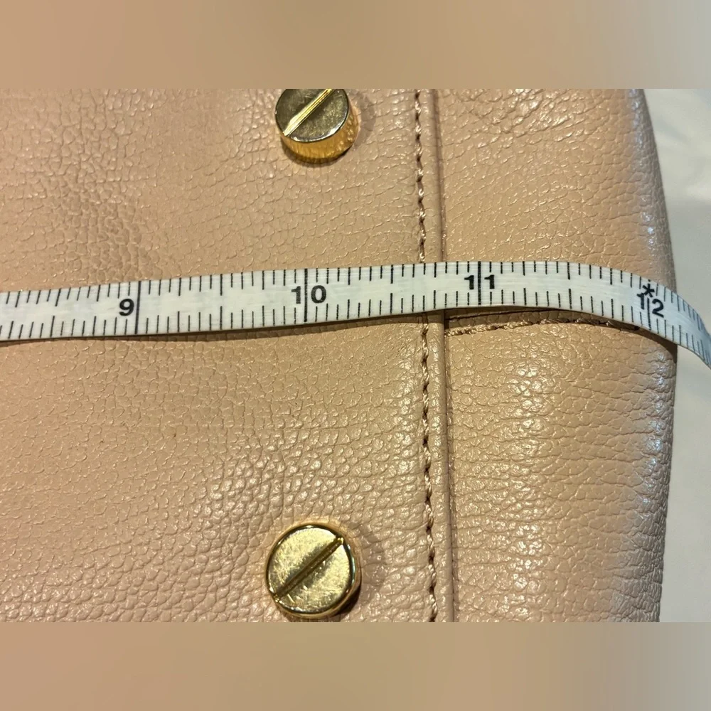 Michael Kors Double Zip Satchel Crossbody And Double Handle Beige - Picture 9 of 16